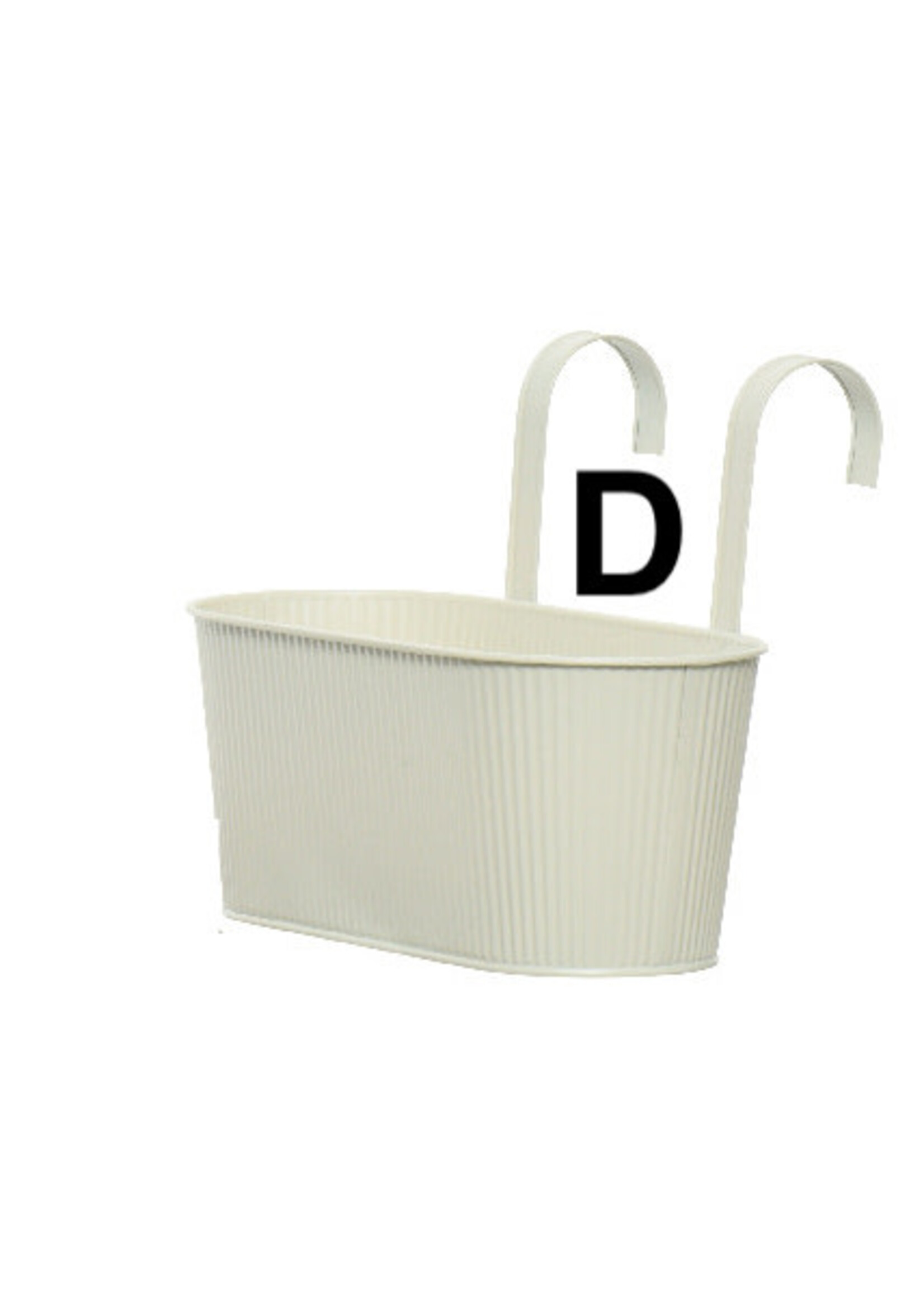 Decoris Oval Zinc Hanging Planter - 4 Pastel Colours Available