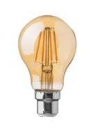 V-Tac LED Filament GLS B22 BC 30w Amber Warm White