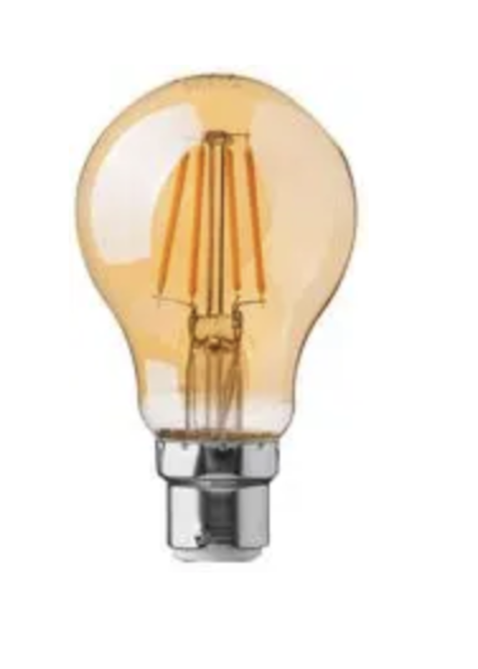 V-Tac LED Filament GLS B22 BC 30w Amber Warm White