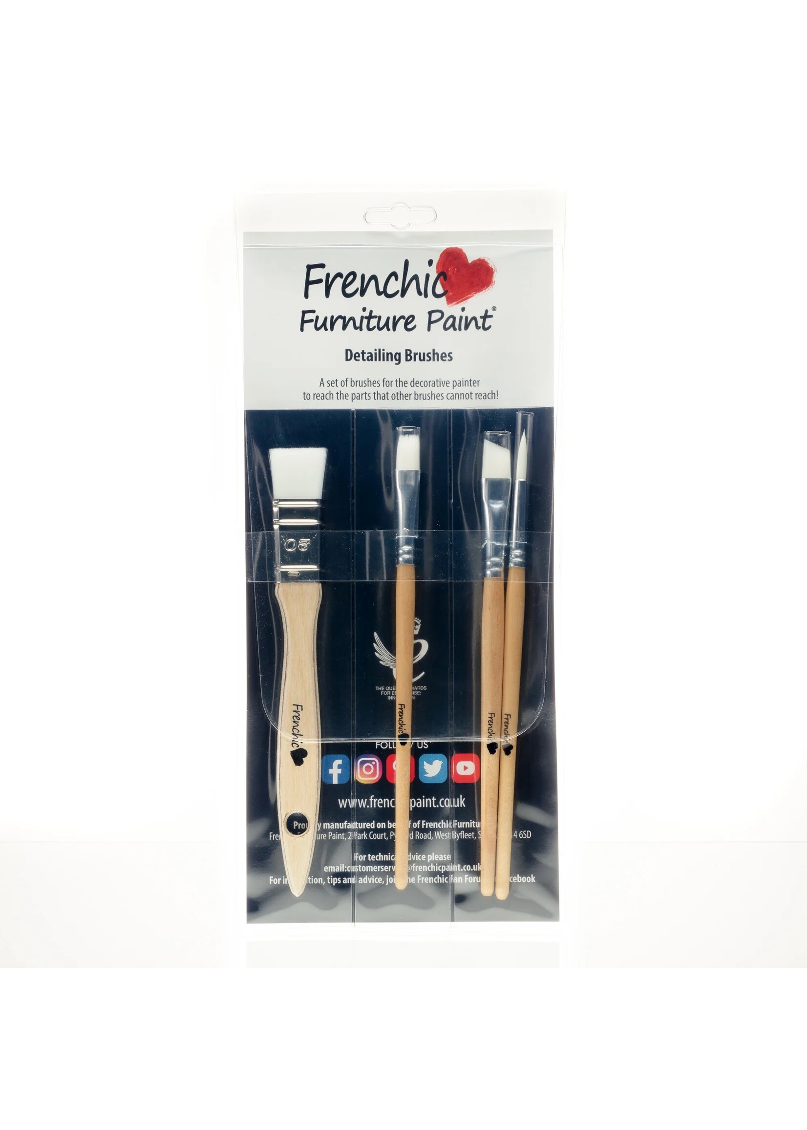 Frenchic Paint Frenchic Detailing Brushes 4 Pack