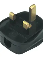 Pro-Elec Securlec UK Mains Plug Black Fused 13A