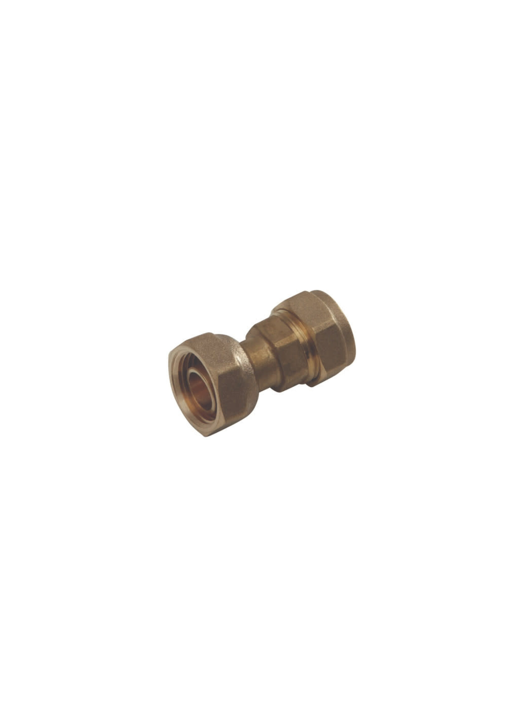Securplumb Compression Straight Tap Connector 15mm x 1/2” Brass