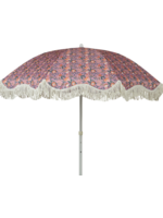 Decoris Floral Parasol with Tassels Pink