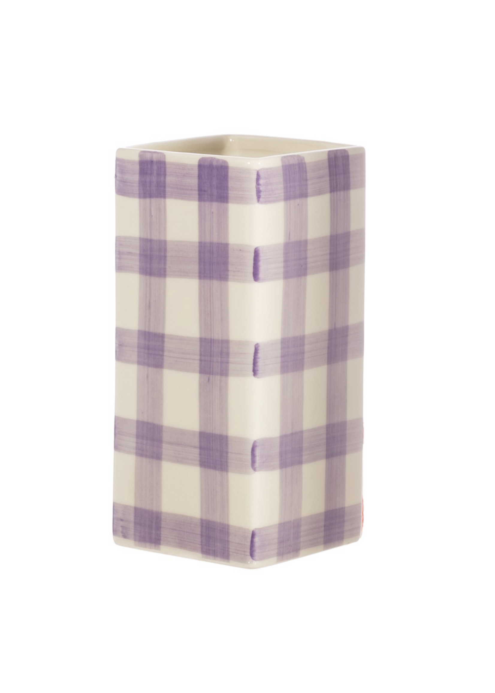 Sass & Belle Gingham Vase Lilac