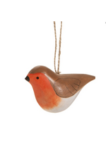 Sass & Belle Wooden Robin Hanging Decoration