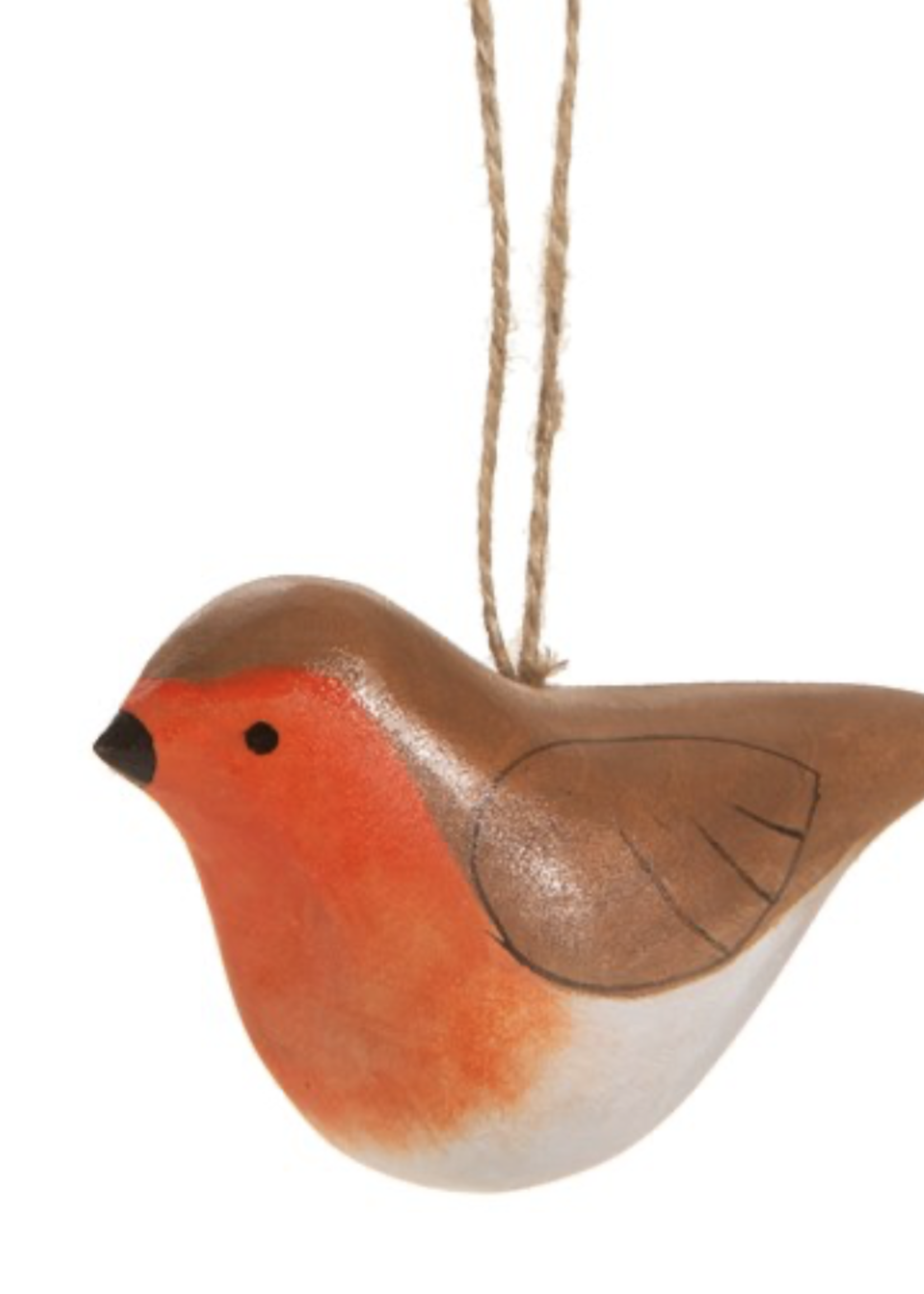 Sass & Belle Wooden Robin Hanging Decoration