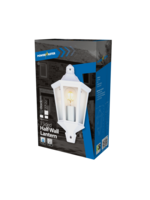 PowerMaster Outdoor Wall Light Half Lantern White