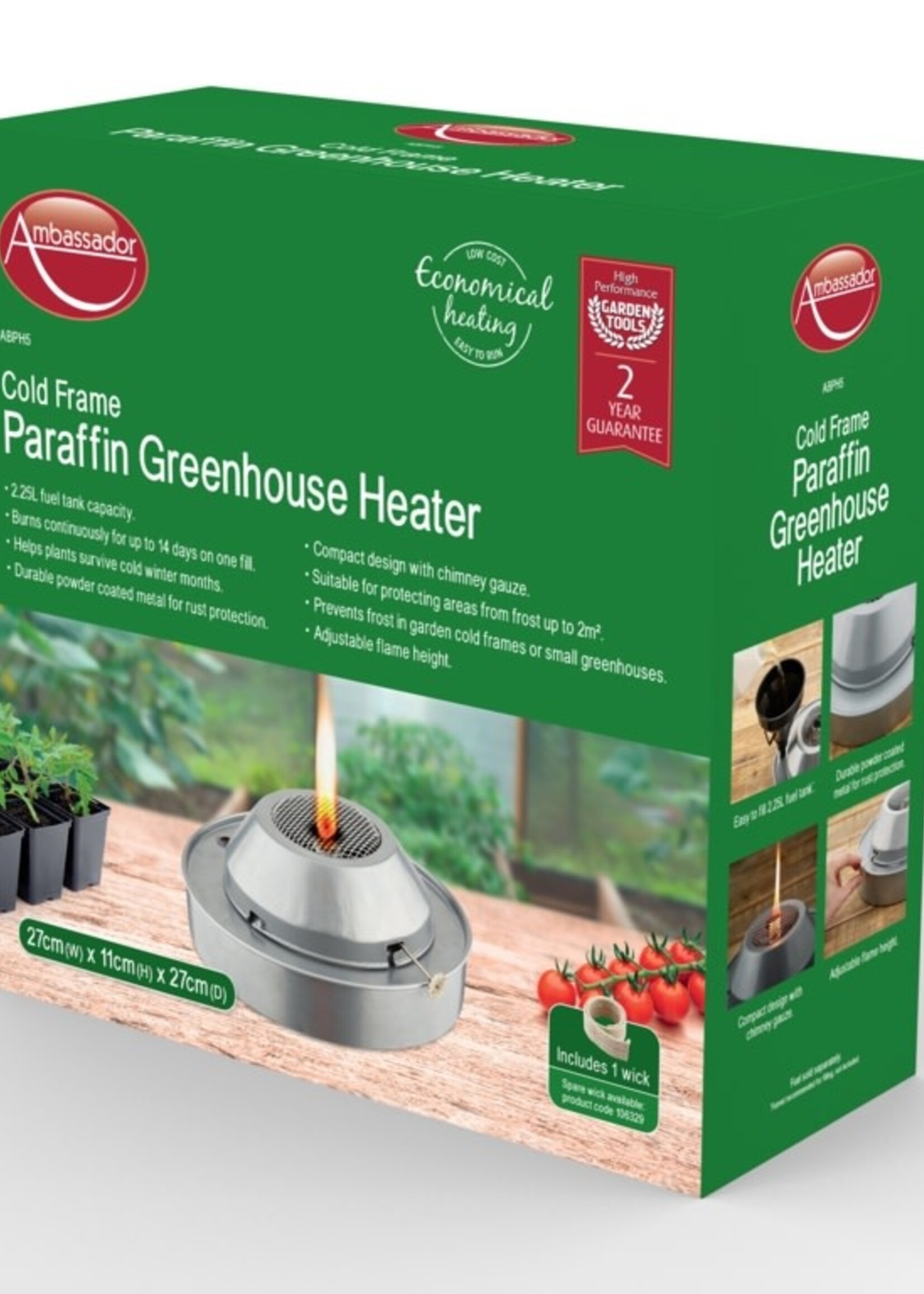 Ambassador Ambassador Cold Frame Paraffin Greenhouse Heater