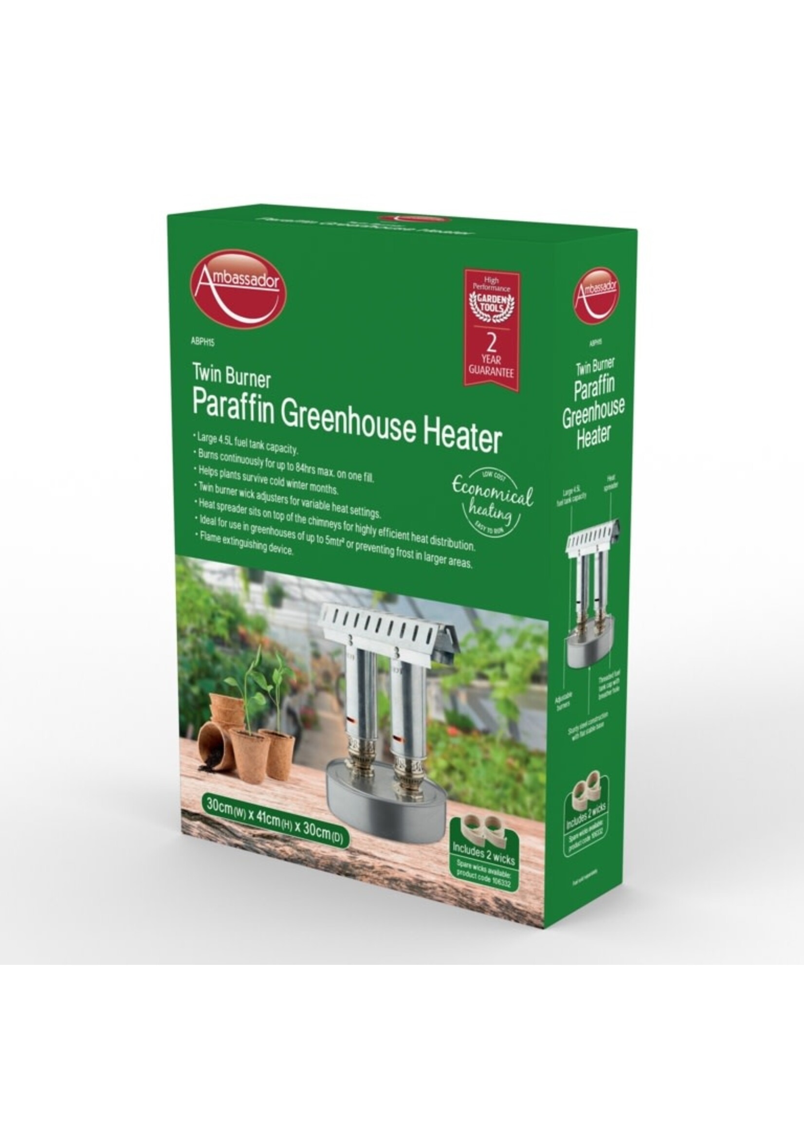 Ambassador Ambassador Twin Burner Paraffin Greenhouse Heater