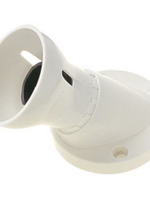 Securlec Securlec Batten Lampholder with HO Skirt Angled White  B22 / BC