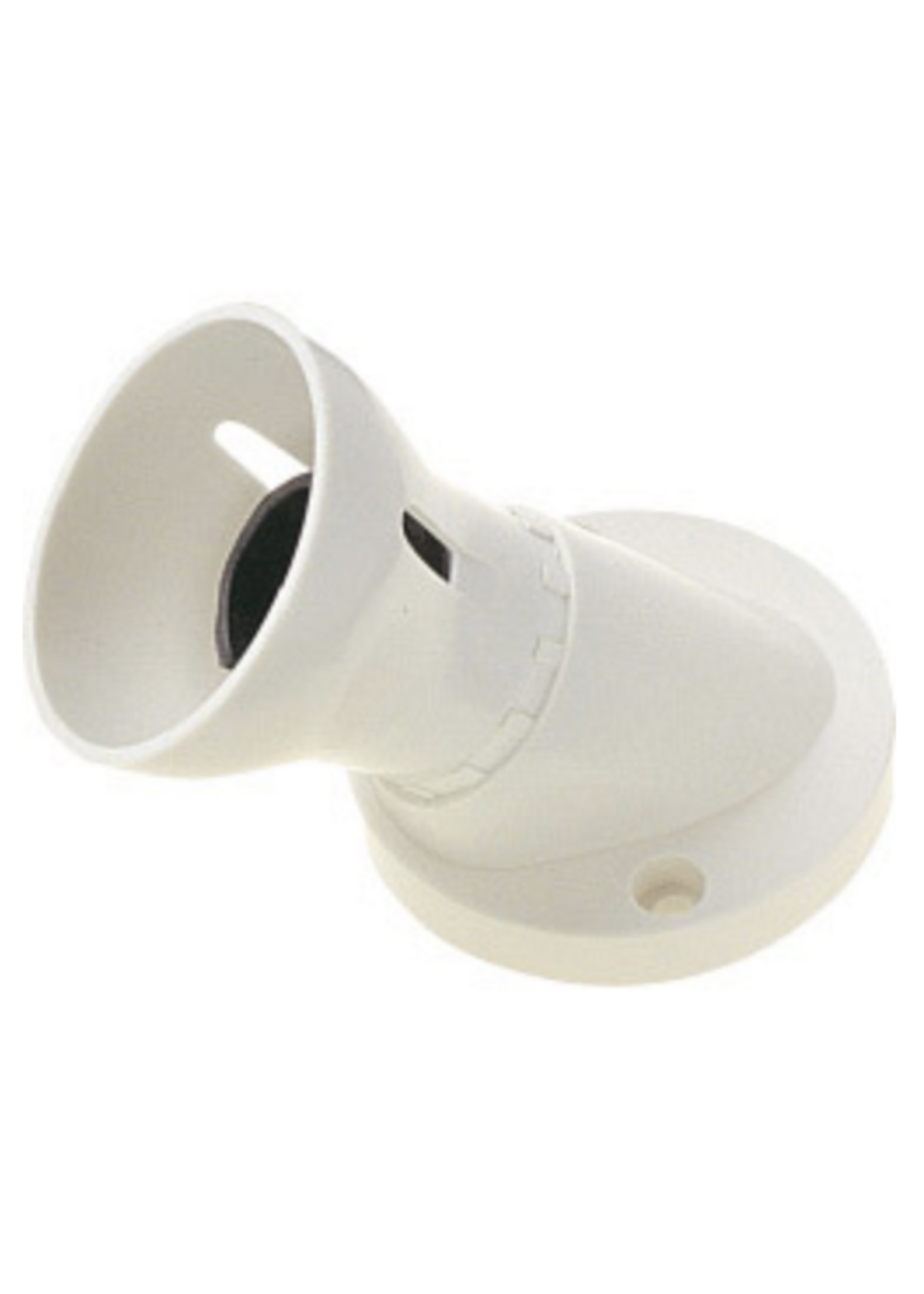 Securlec Securlec Batten Lampholder with HO Skirt Angled White  B22 / BC
