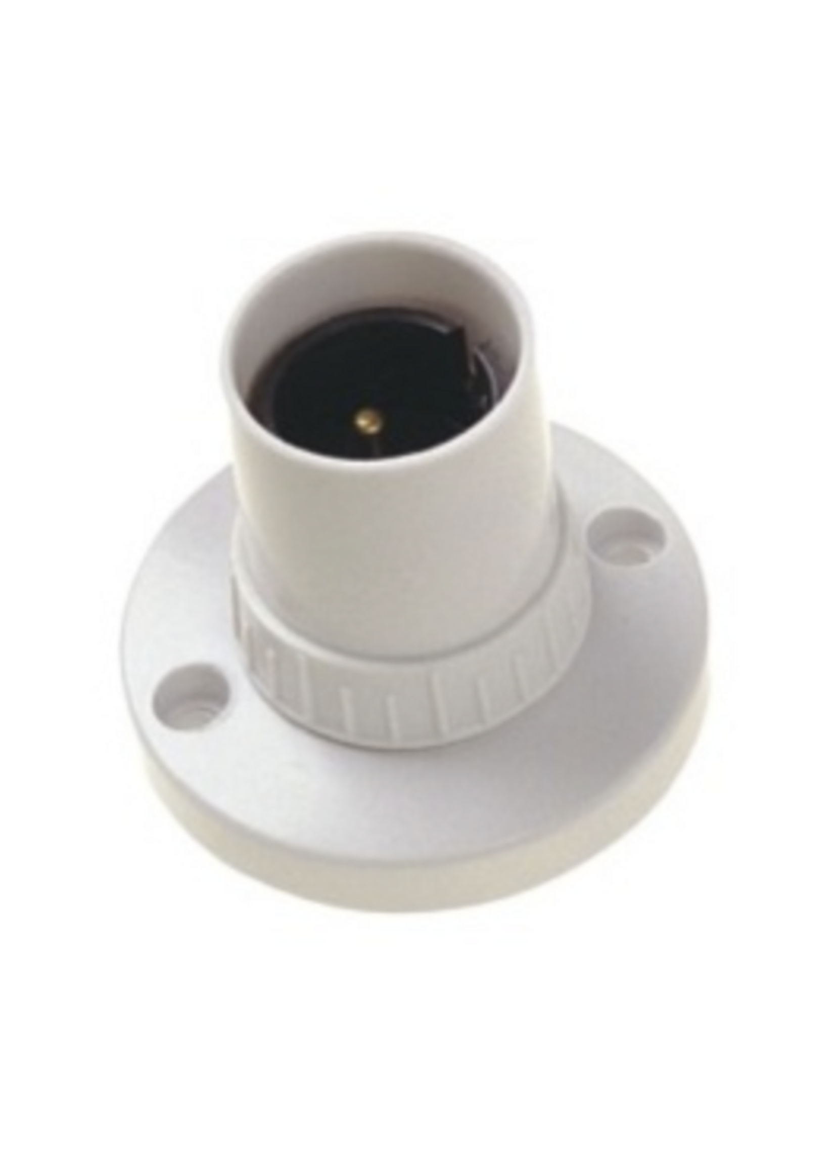 Pro-Elec Batten Lamp Holder White B22 / BC