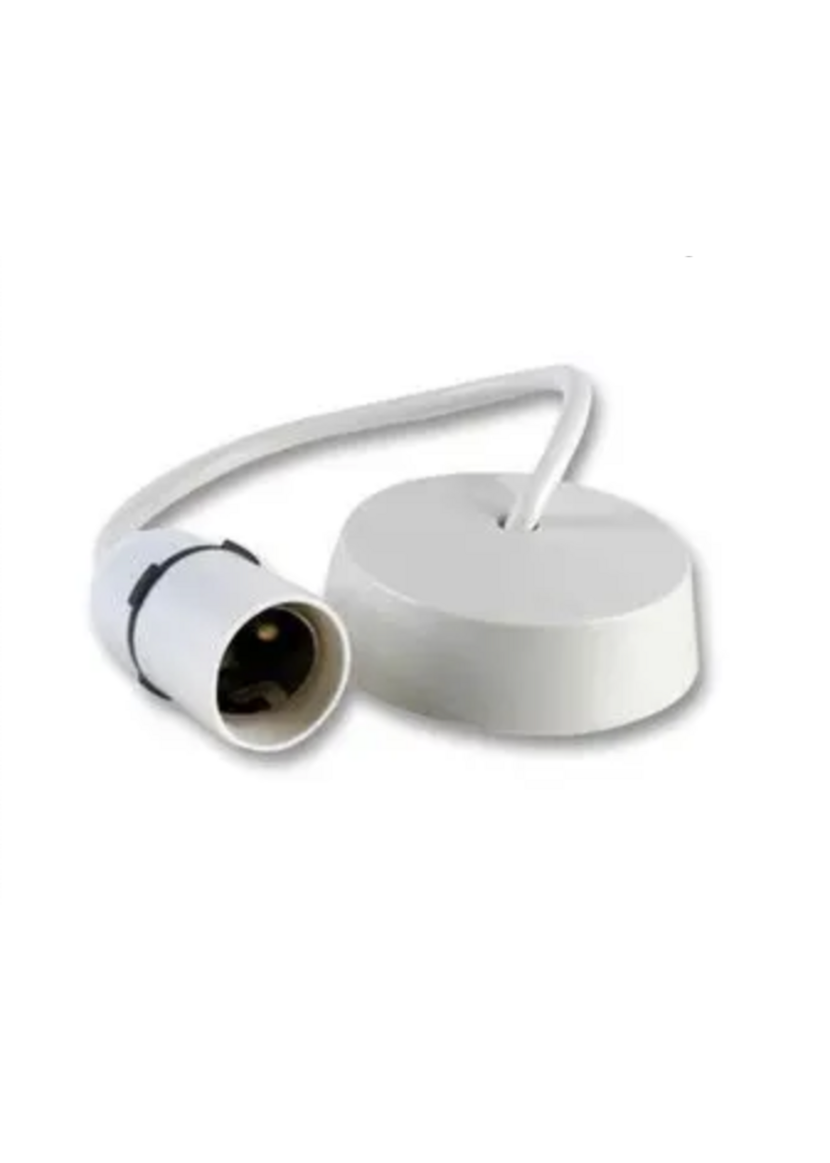 Pro-Elec Pro-Elec Ceiling Pendant Set White T2 B22 /  BC 9"