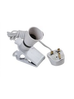Pro-Elec Pro-Elec Clip-On Light White (L)2m Mains Lead