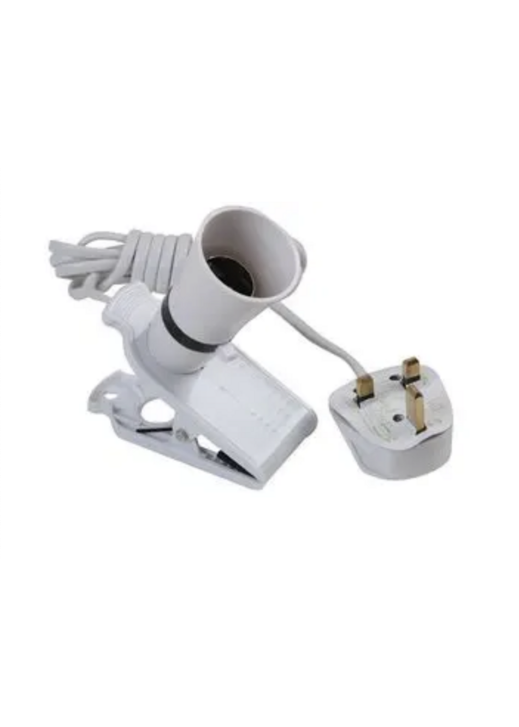 Pro-Elec Pro-Elec Clip-On Light White (L)2m Mains Lead