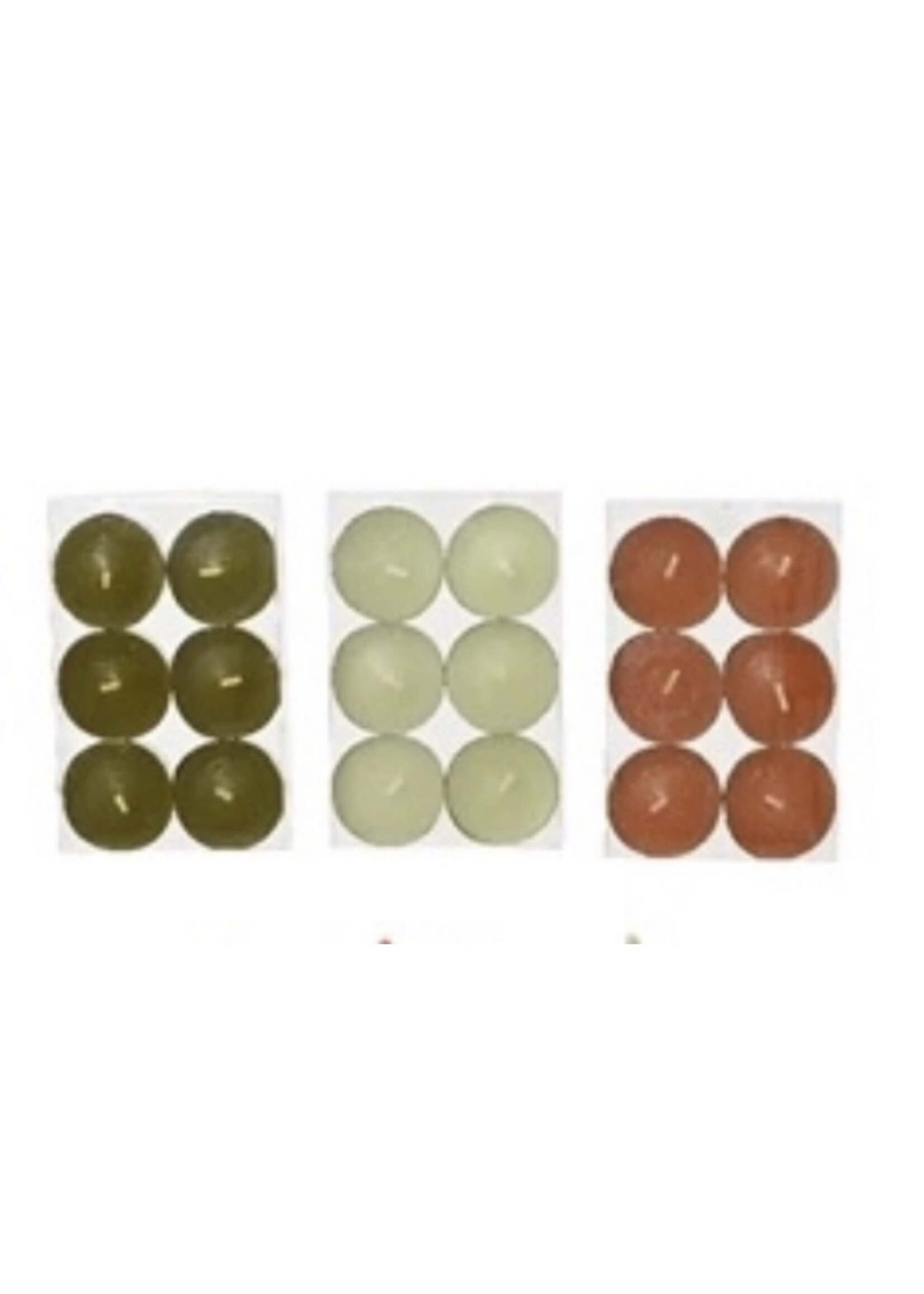 Decoris Citronella Tee Lights 6 x 3 Hours (3 assorted colours - price is for one pack).