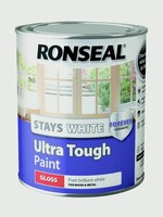 Ronseal Ronseal Stays White Ultra Tough Gloss 750ml