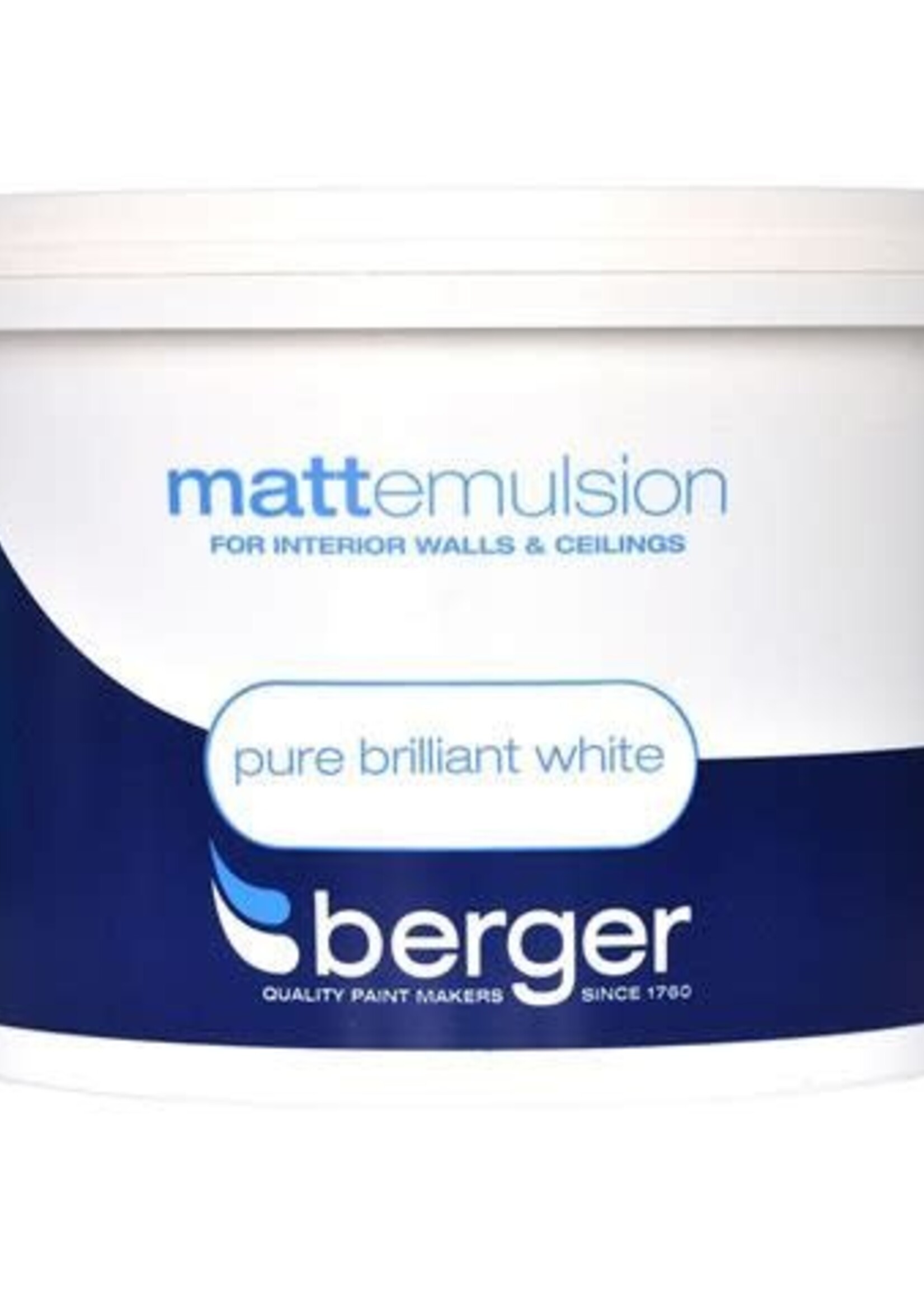 Crown Berger Matt Emulsion 10L Pure Brillliant White