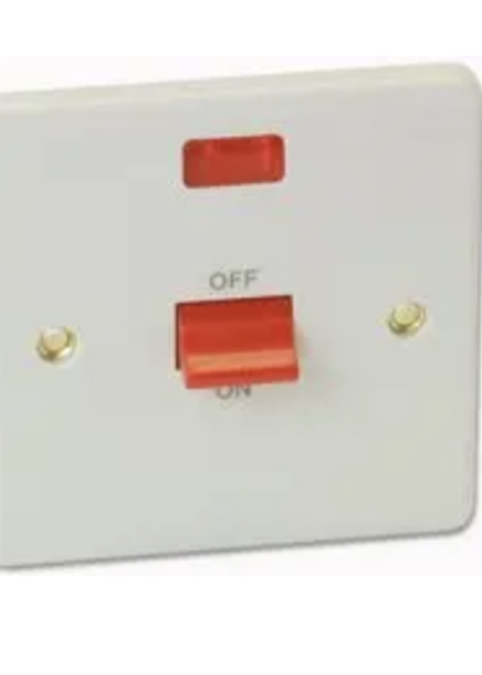 Double Pole Cooker Switch 1 Gang 45A