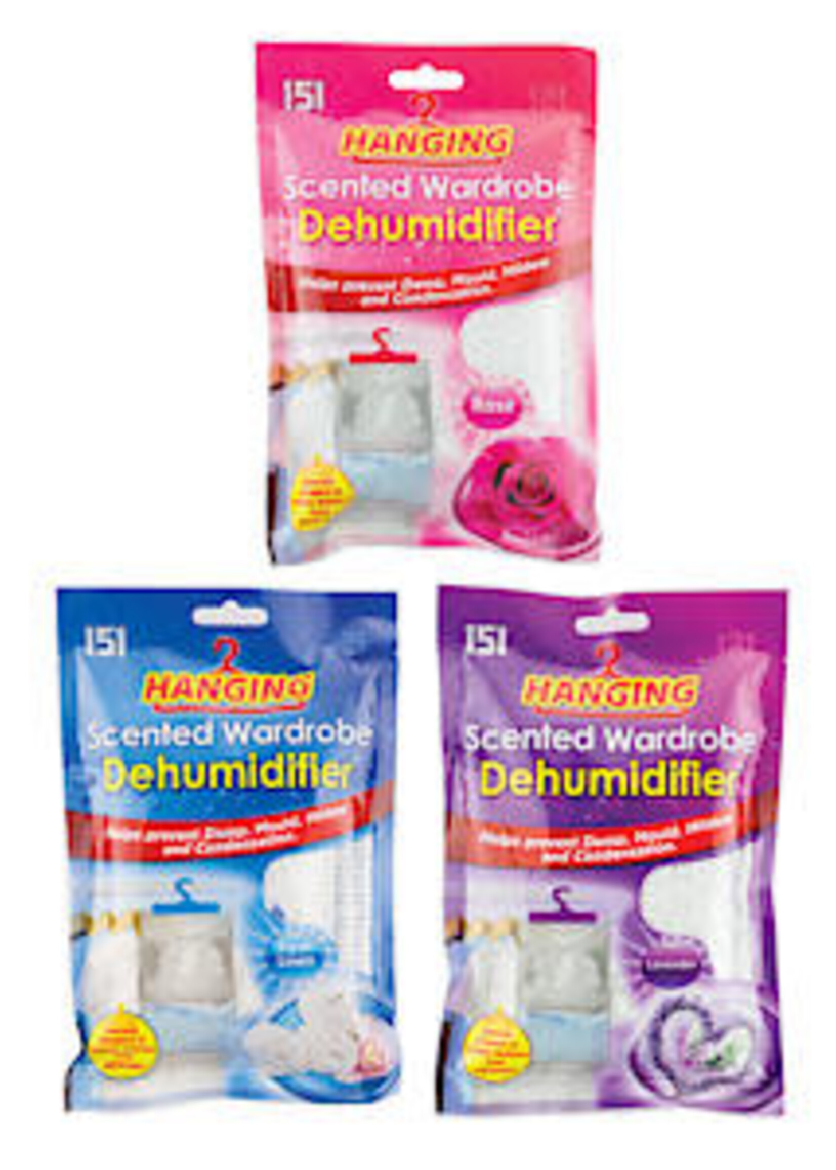 151 151 Hanging Wardrobe Dehumidifier Assorted Scents - price each