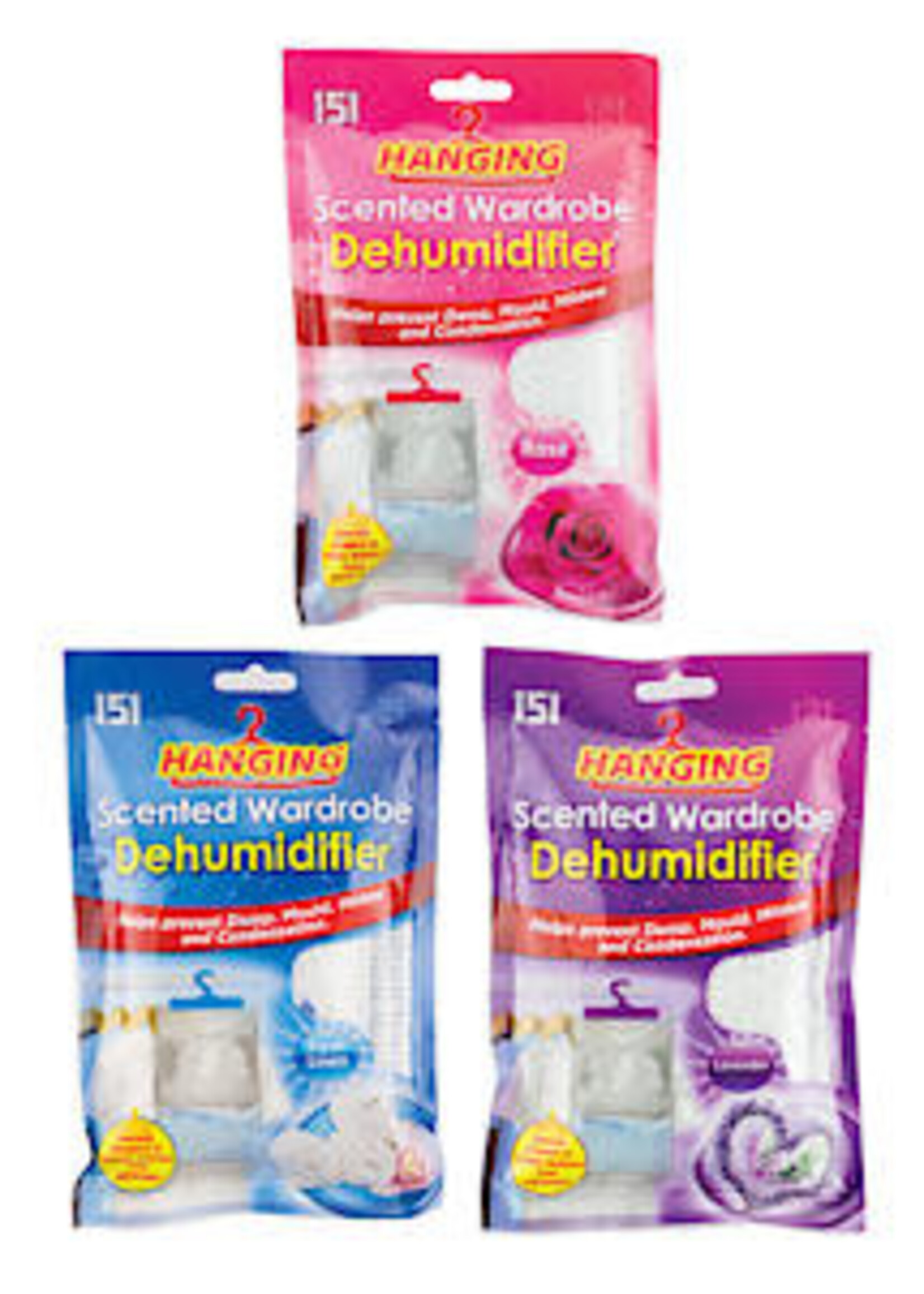 151 151 Hanging Wardrobe Dehumidifier Assorted Scents - Price is for 1