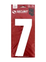 Securit White Self Adhesive Wheelie Bin Numbers Pack 2 No 7