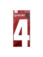 Securit White Self Adhesive Wheelie Bin Numbers Pack 2 No 4