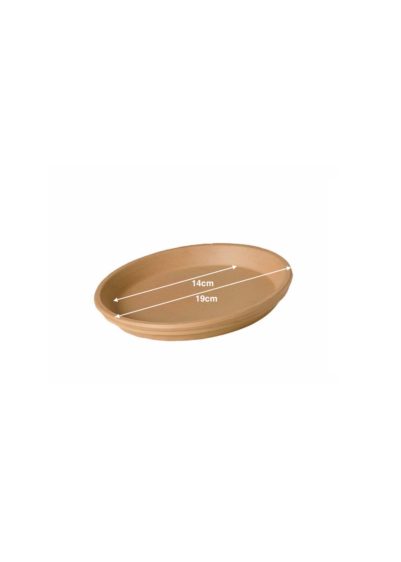 Verona Water Resistant Terracotta Saucer 19cm