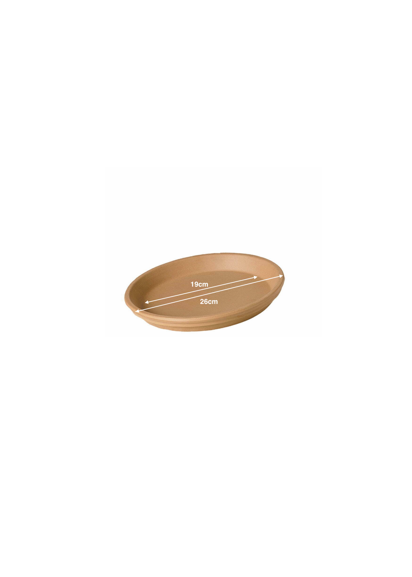 Verona Water Resistant Terracotta Saucer 26cm