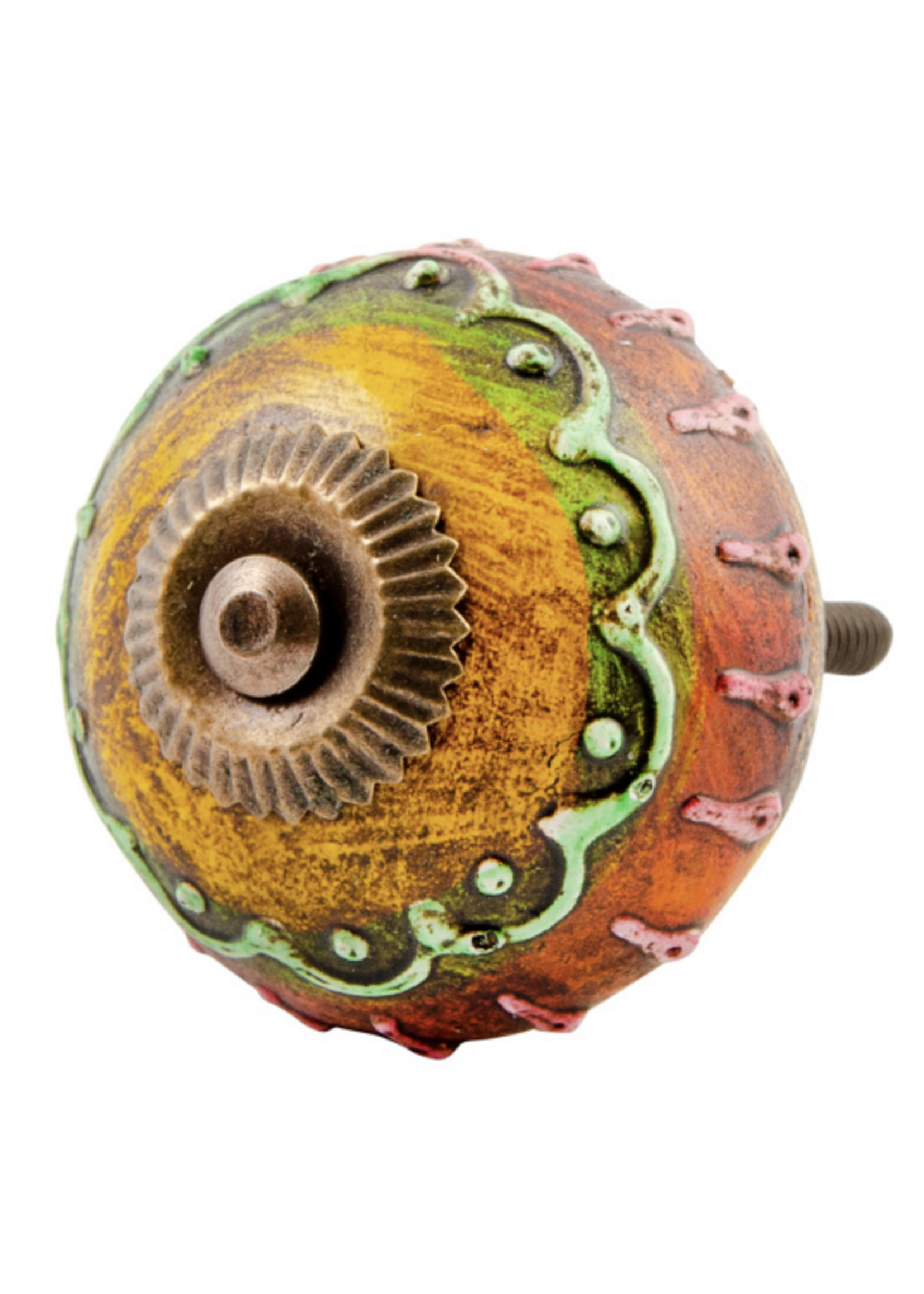 Namaste Red and Yellow Knob