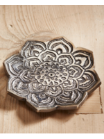 Namaste Flower Shaped Aluminium Incense Holder