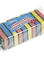 151 Duzzit Sponge Scourers Multicoloured 20 Pack