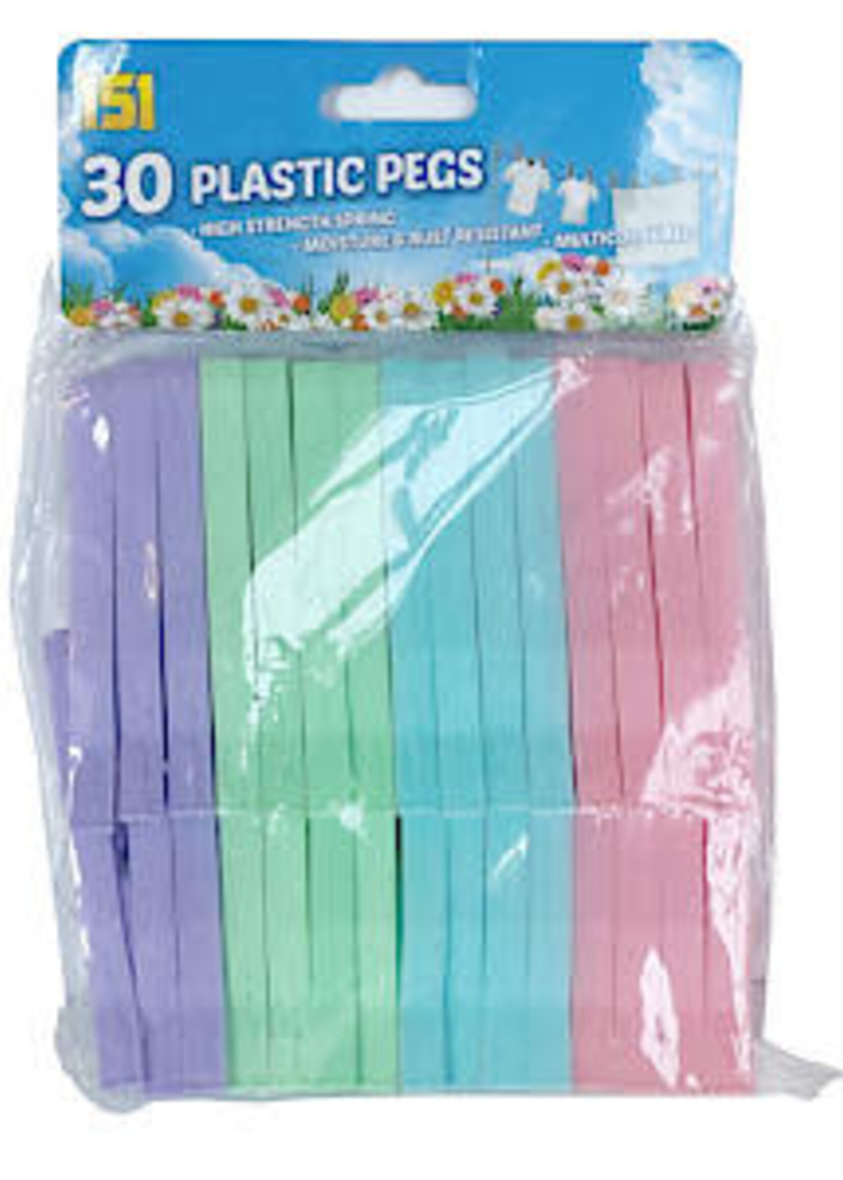 151 151 30 x Plastic Pegs