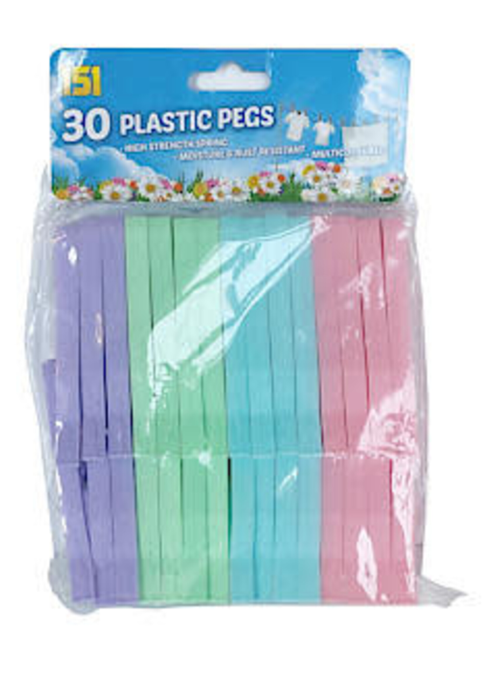 151 151 30 x Plastic Pegs