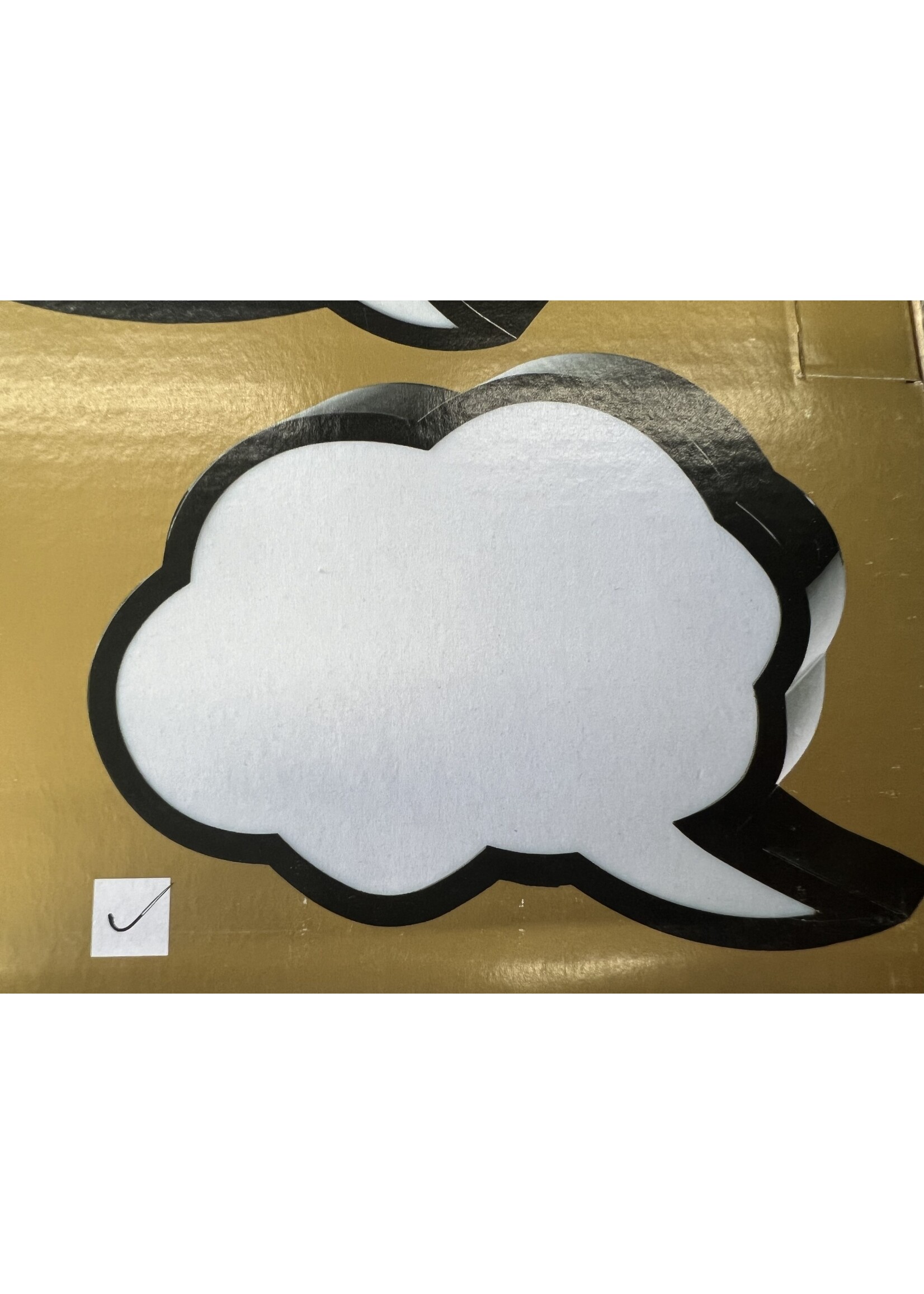 Lumineo Light up White Board Cloud bubble 29x23cm