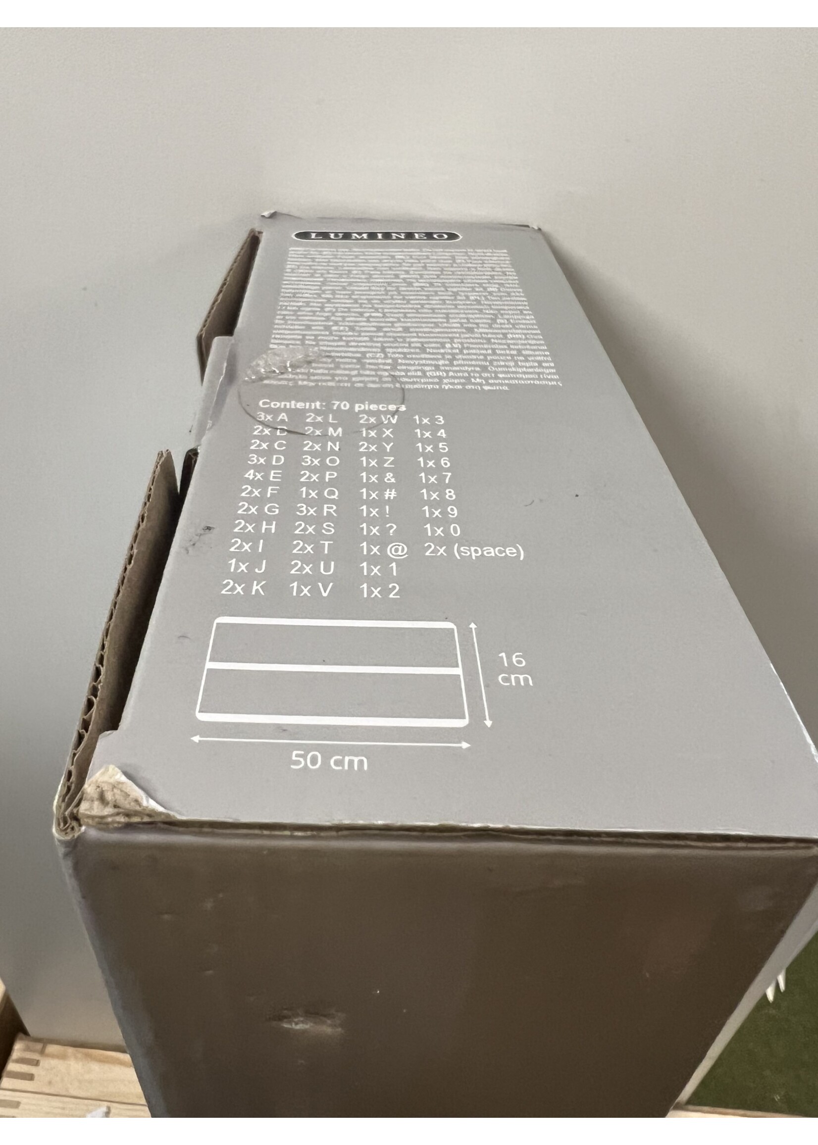 Lumiere LED light box 70 letters