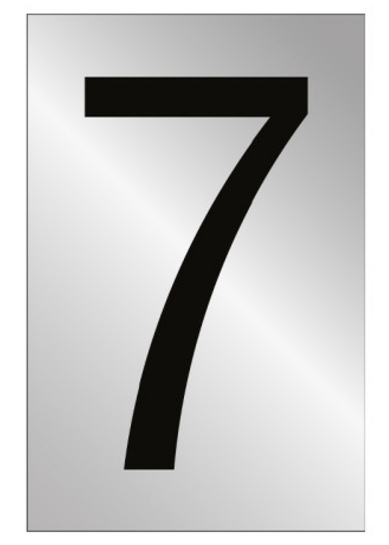 Metallic self adhesive Numbers and Letters 50mm