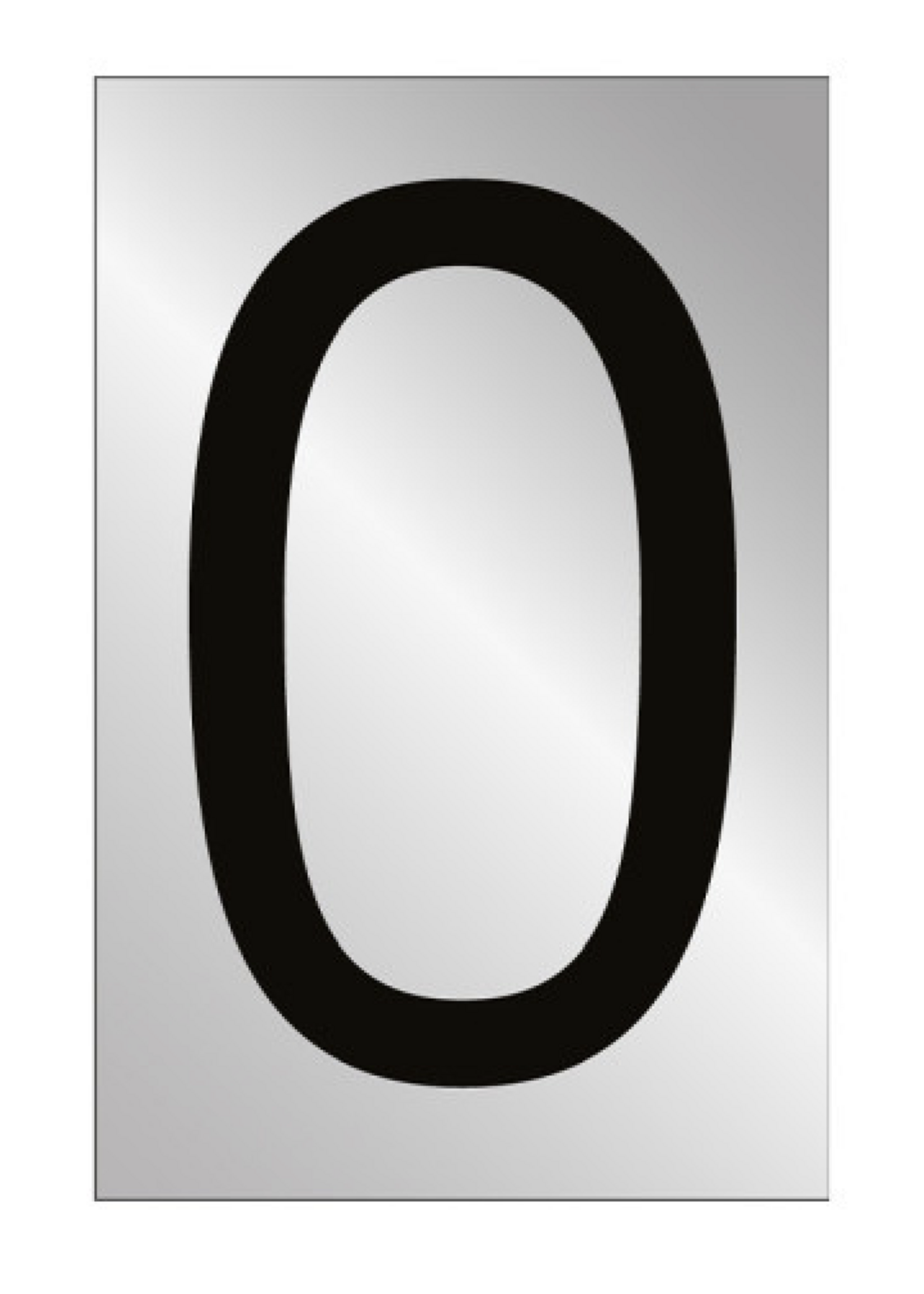 Metallic self adhesive Numbers and Letters 50mm