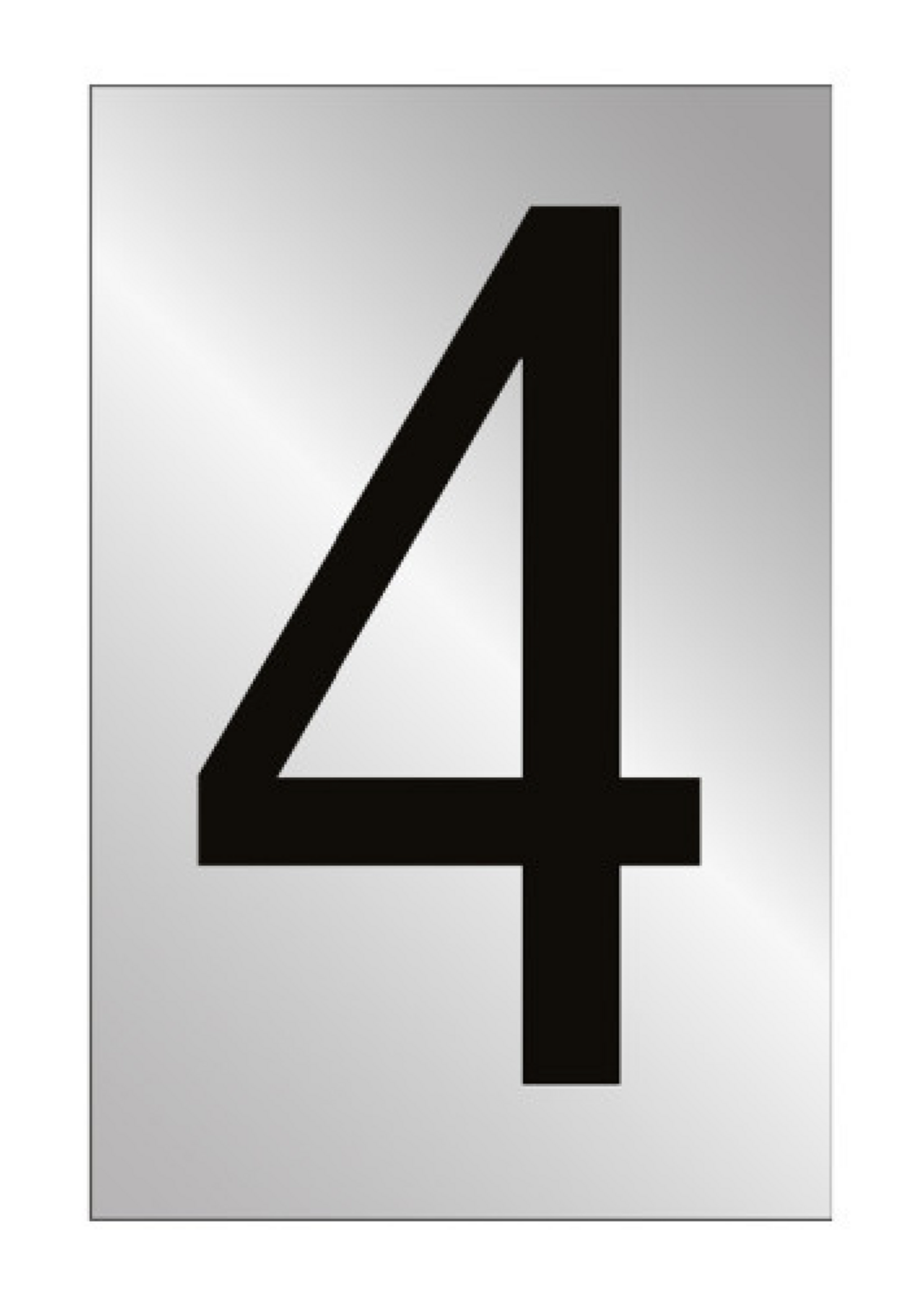 Metallic self adhesive Numbers and Letters 50mm