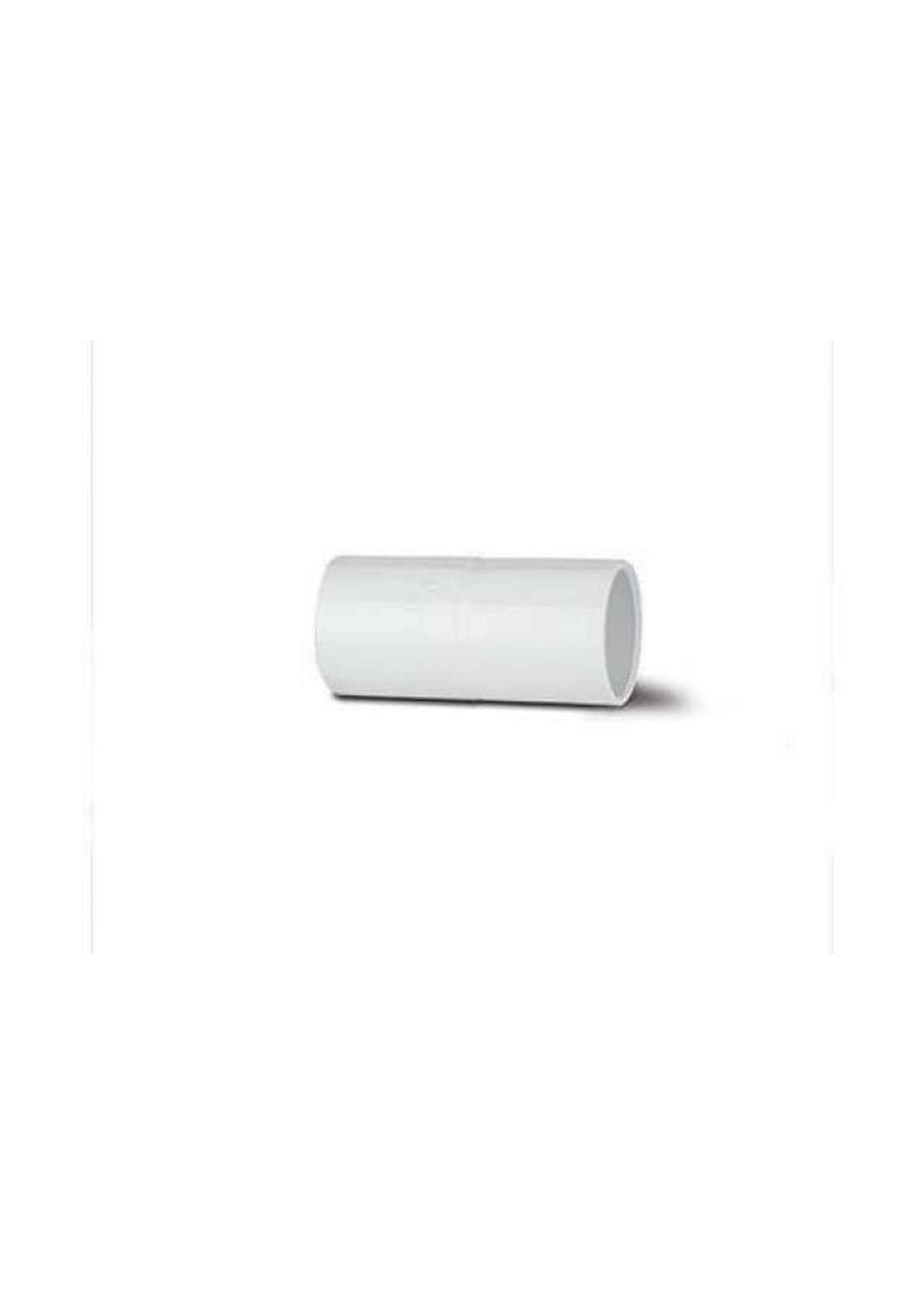 Securplumb Overflow Straight Coupler 22mm White