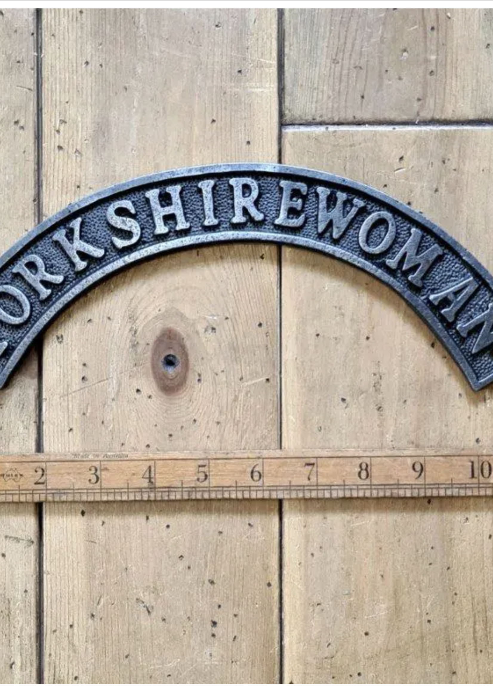 Yorkshirewoman sign 285mm