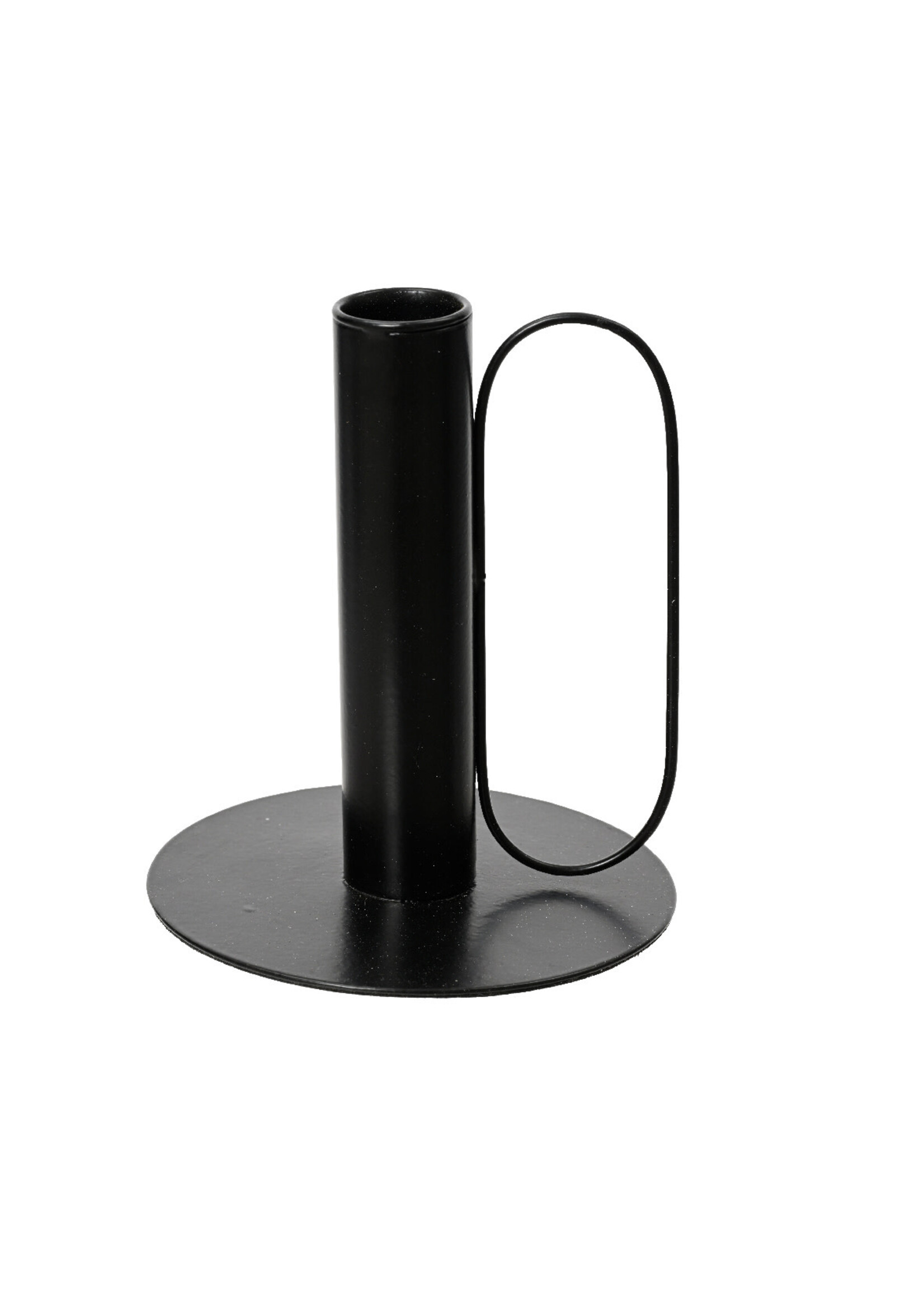 Decoris Black Dinner Candle Holder