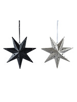 Lumineo Iron Black or Silver Hanging Stars (price is for one)