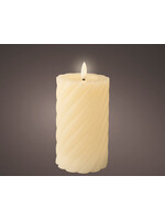 Lumineo LED Twisted Wax Candle 14cm