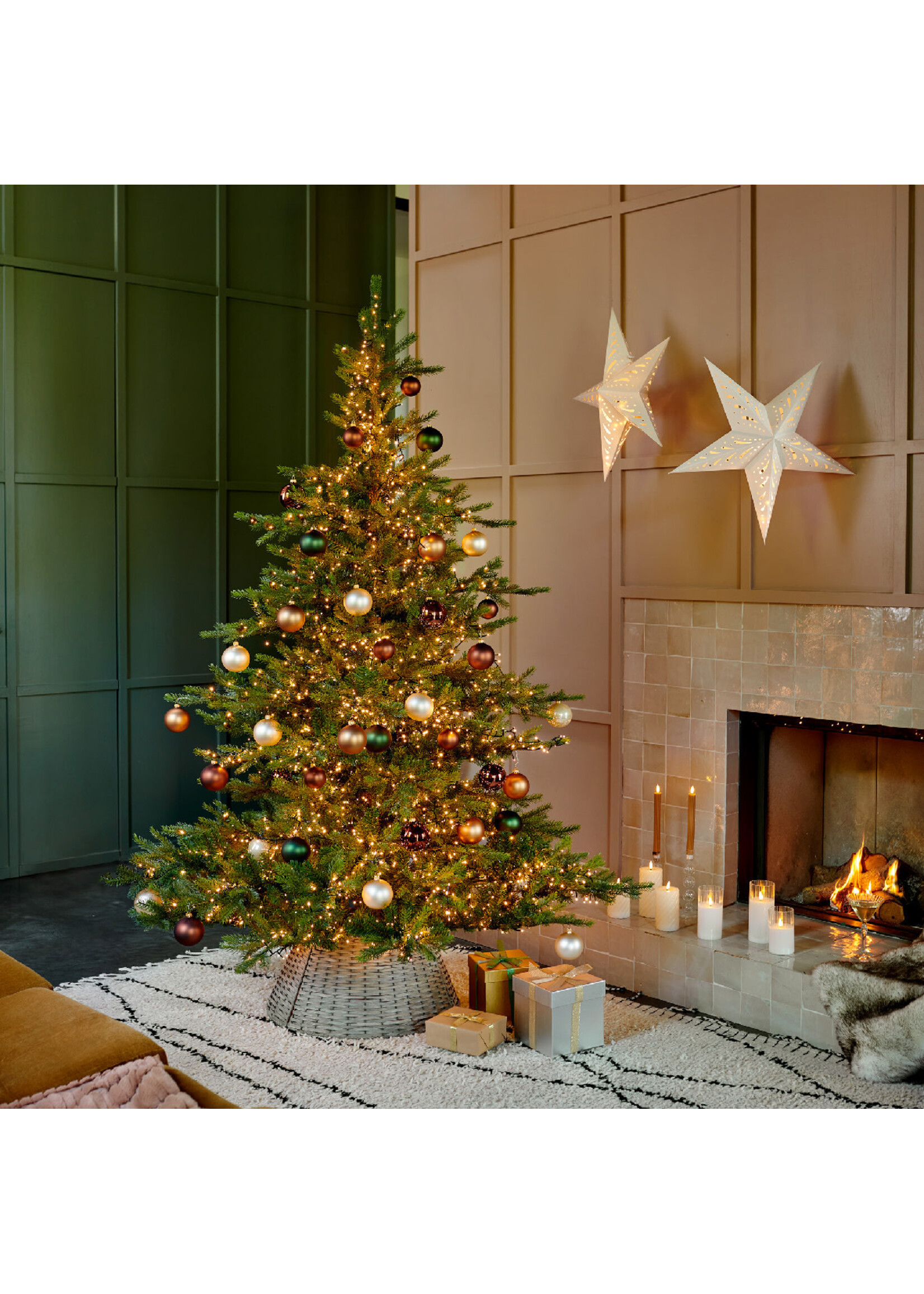 Lumineo LED Twisted Wax Candle 14cm