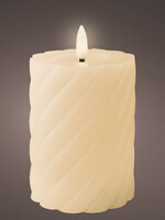 Lumineo LED Twisted Wax Candle 12cm