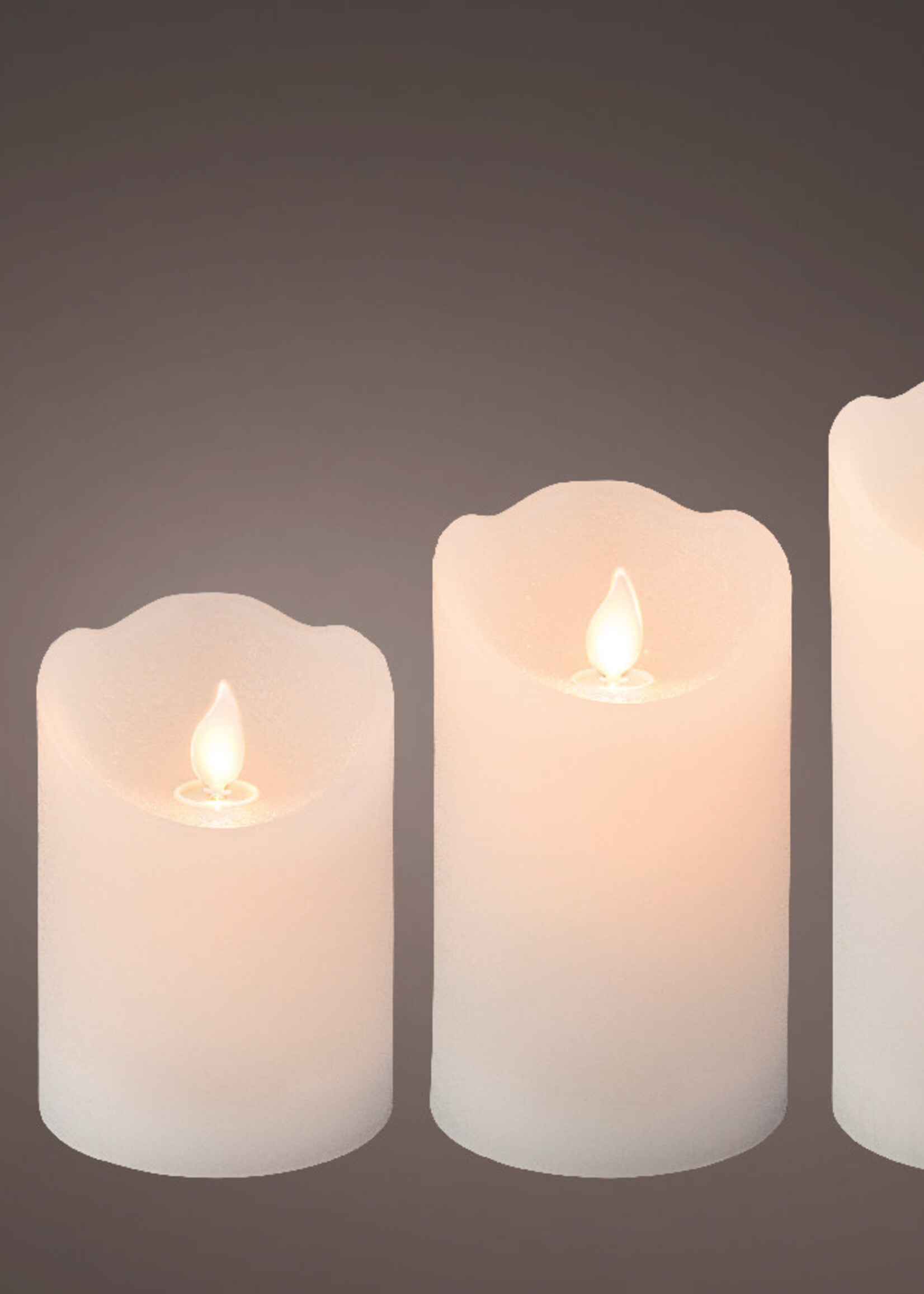 Lumineo Led Waving Candles Set of 3