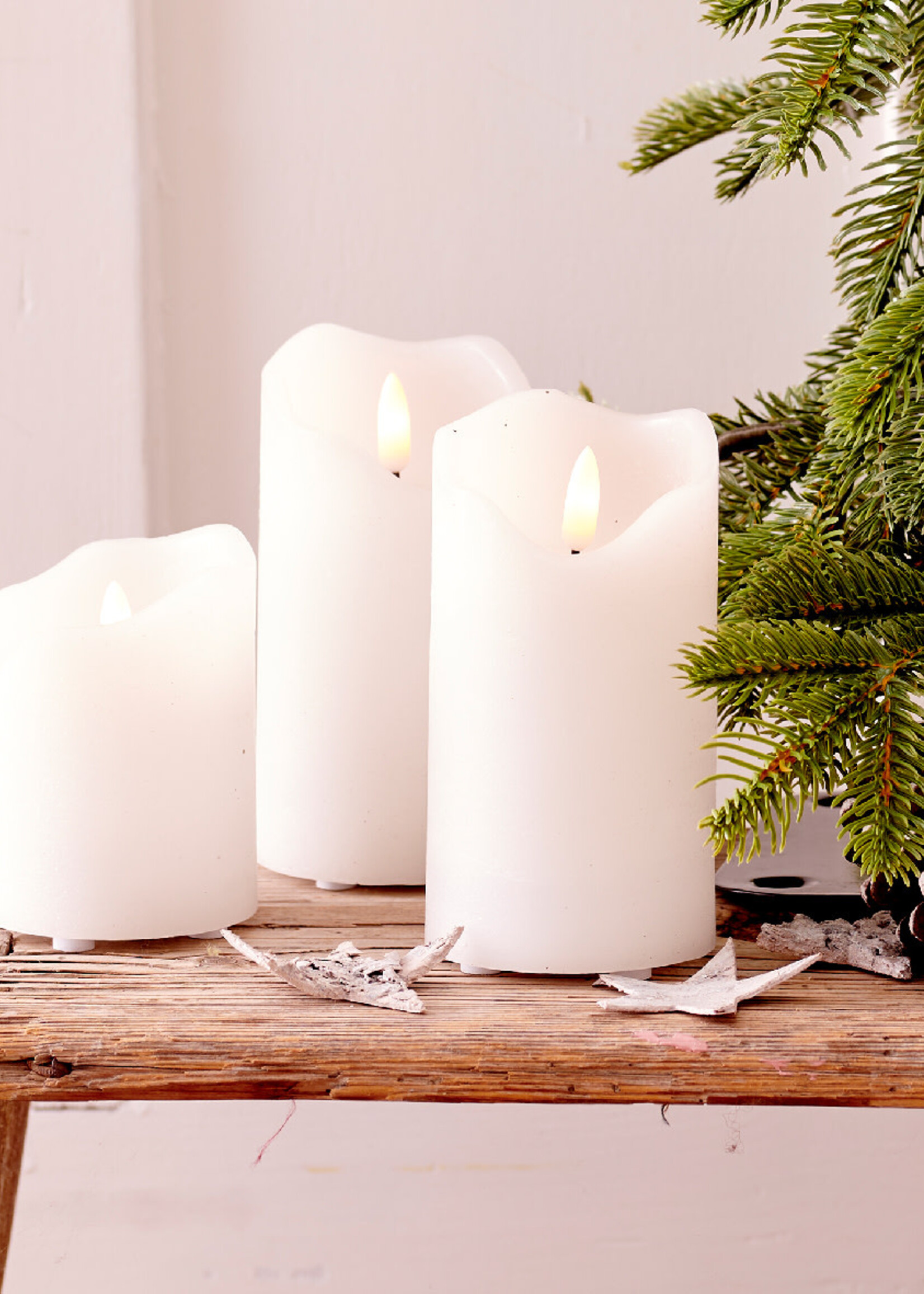 Lumineo Led Waving Candles Set of 3