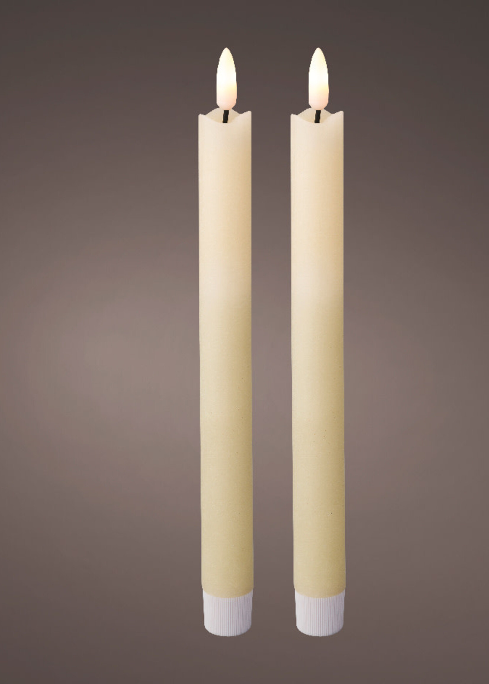 Lumineo Dinner Candle LED Set of 2 With Timer