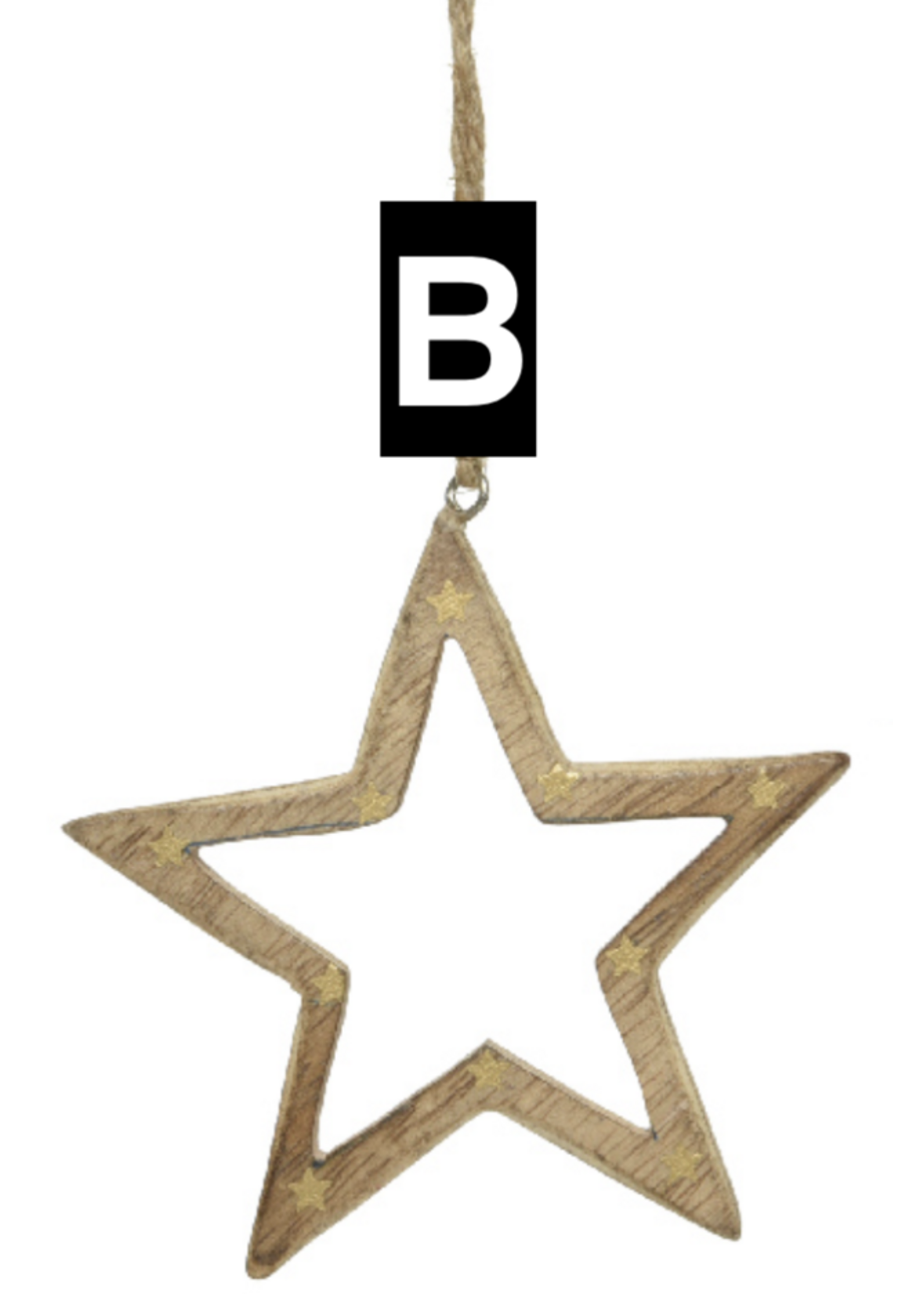 Lumineo Wooden Hanging Star or Tree (Price is for one)